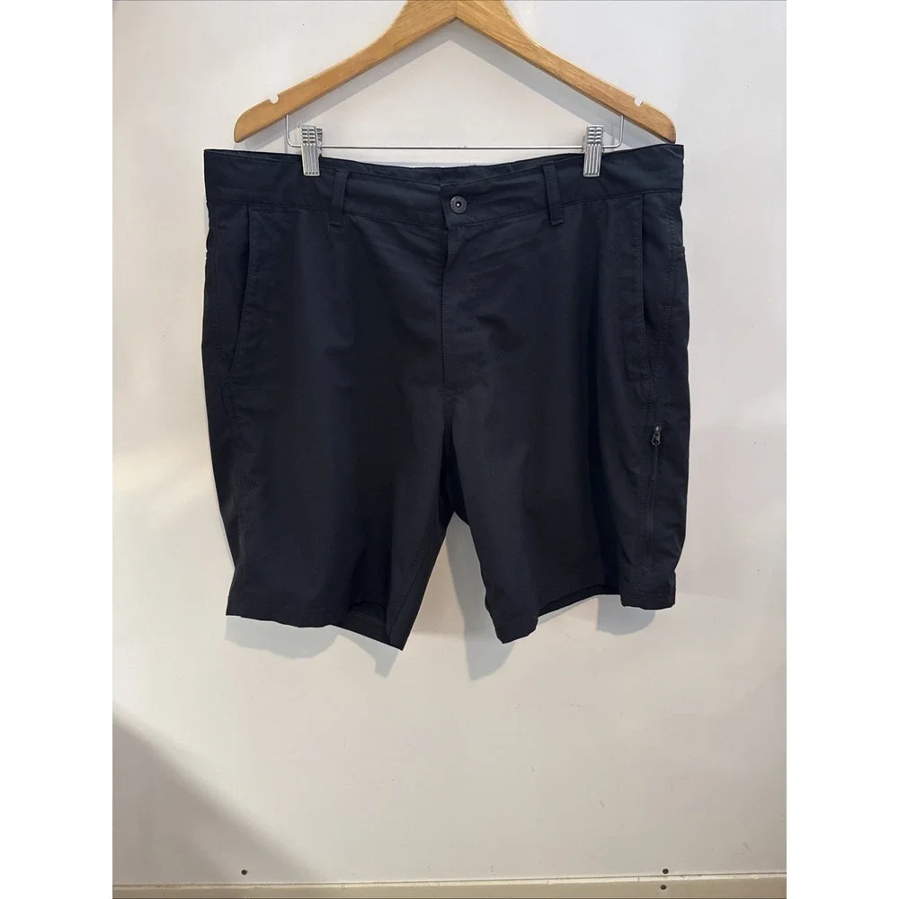 North Face FlashDry Chino Shorts Black Packable Hiking Quick Dry Travel Mens 38